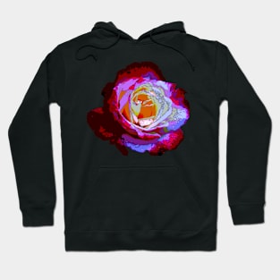 Rose with Raindrops Digital Version Hoodie